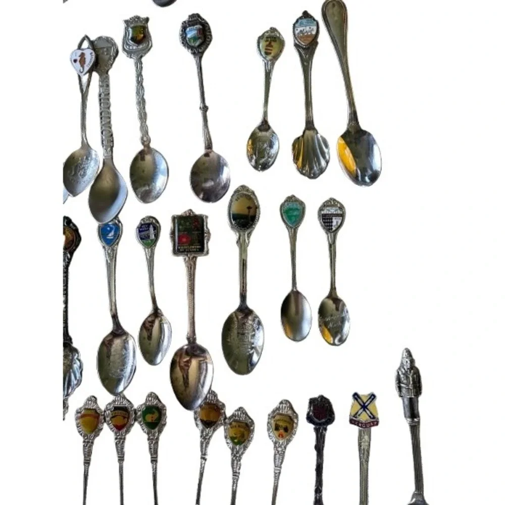 Souvenir Spoon Lot Unisex OS Mixed Good 83pc Vintage Rolex Royal Enamel